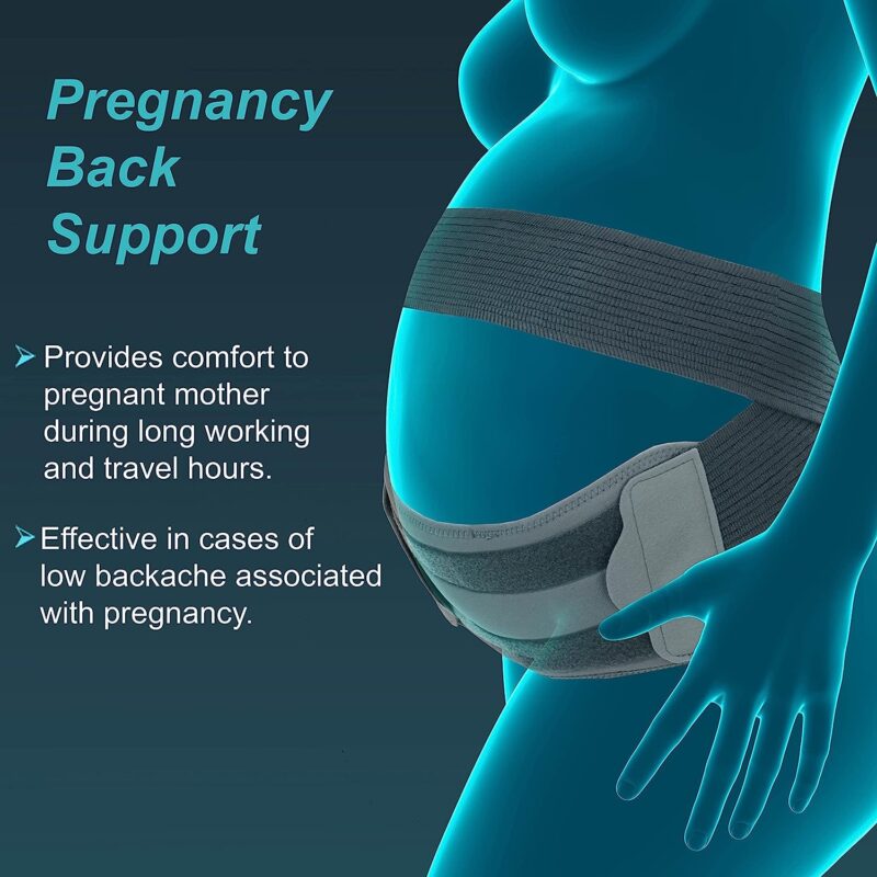 Tynor Pregnancy Back Support Grey Large 1 Unit-1-min