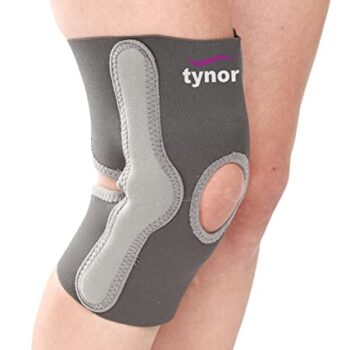 Tynor Elastic Knee Support, Grey, Medium, 1 Unit-0-min
