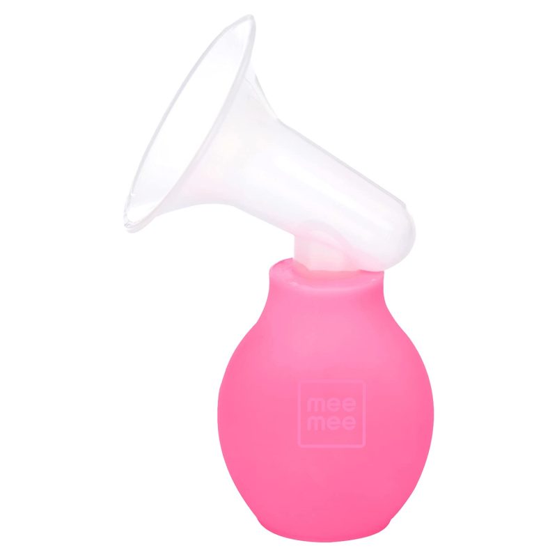 Mee Mee Compact Travel-Friendly _ BPA Free Comfort Manual Breast Pump for Nursing & Breastfeeding (Pink)-0-min