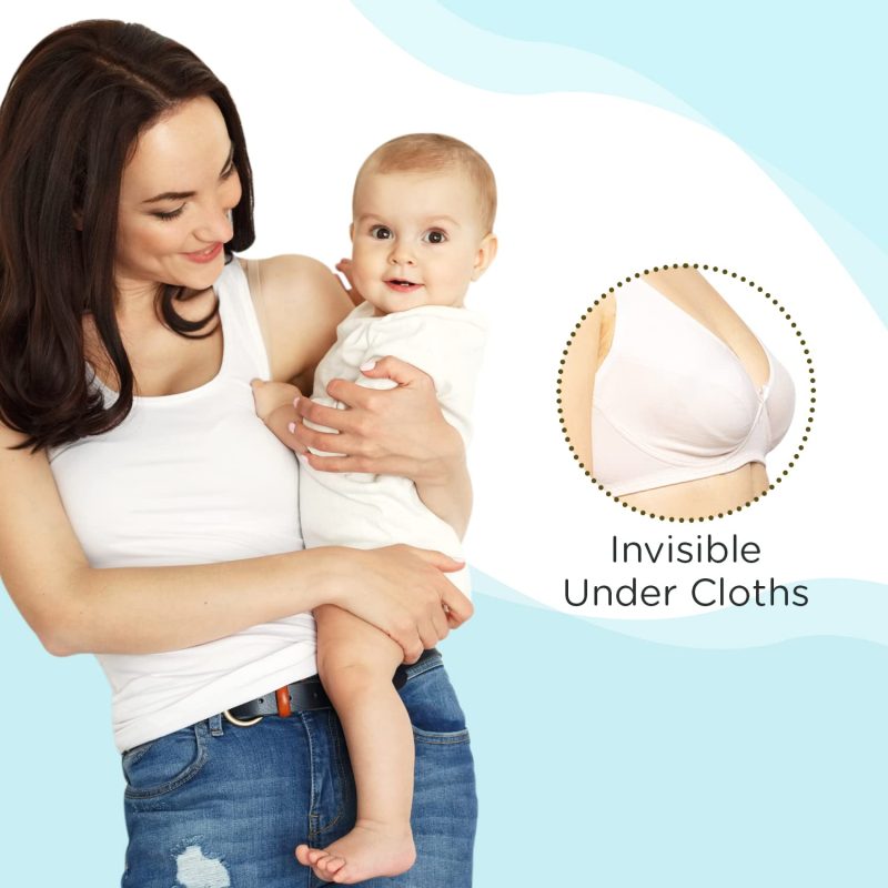 Mee Mee Ultra Thin Super Absorbent Disposable Nursing_Maternity _ Breast Feeding_Breast Pads (96 Pads) _ New Resealable Pack,White-4-min